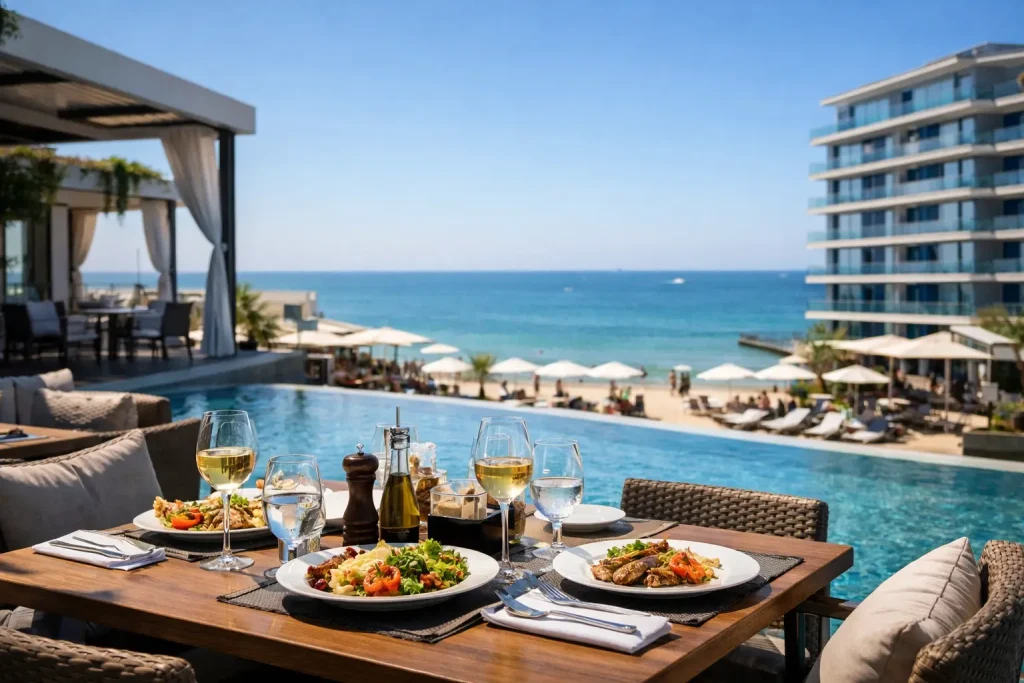 Restaurant hotel cu vedere la mare în Mamaia