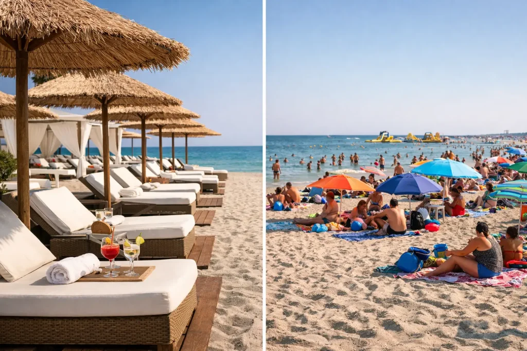 Plaja privată versus plaja publică în Mamaia
