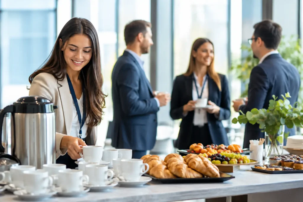Cum organizezi un coffee break la conferință