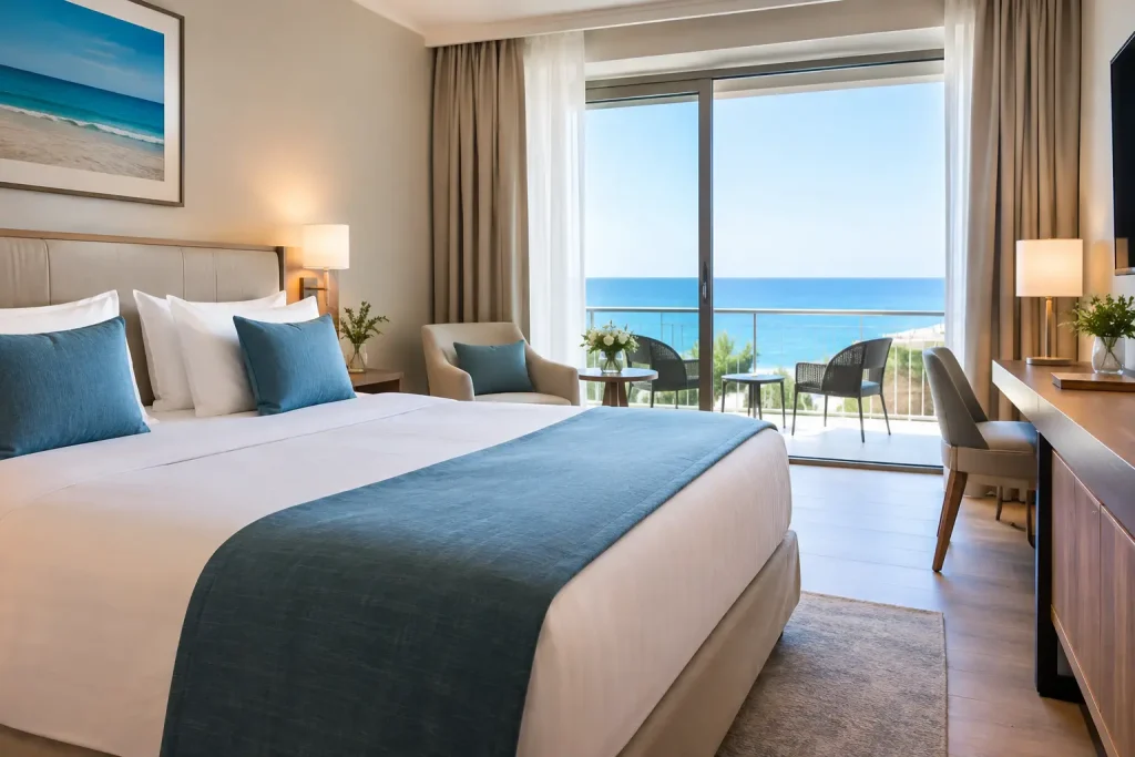 Dotări camere hotel pentru un sejur la mare